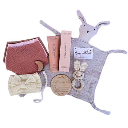 This is an image of a gift set for mums who are expecting a baby girl